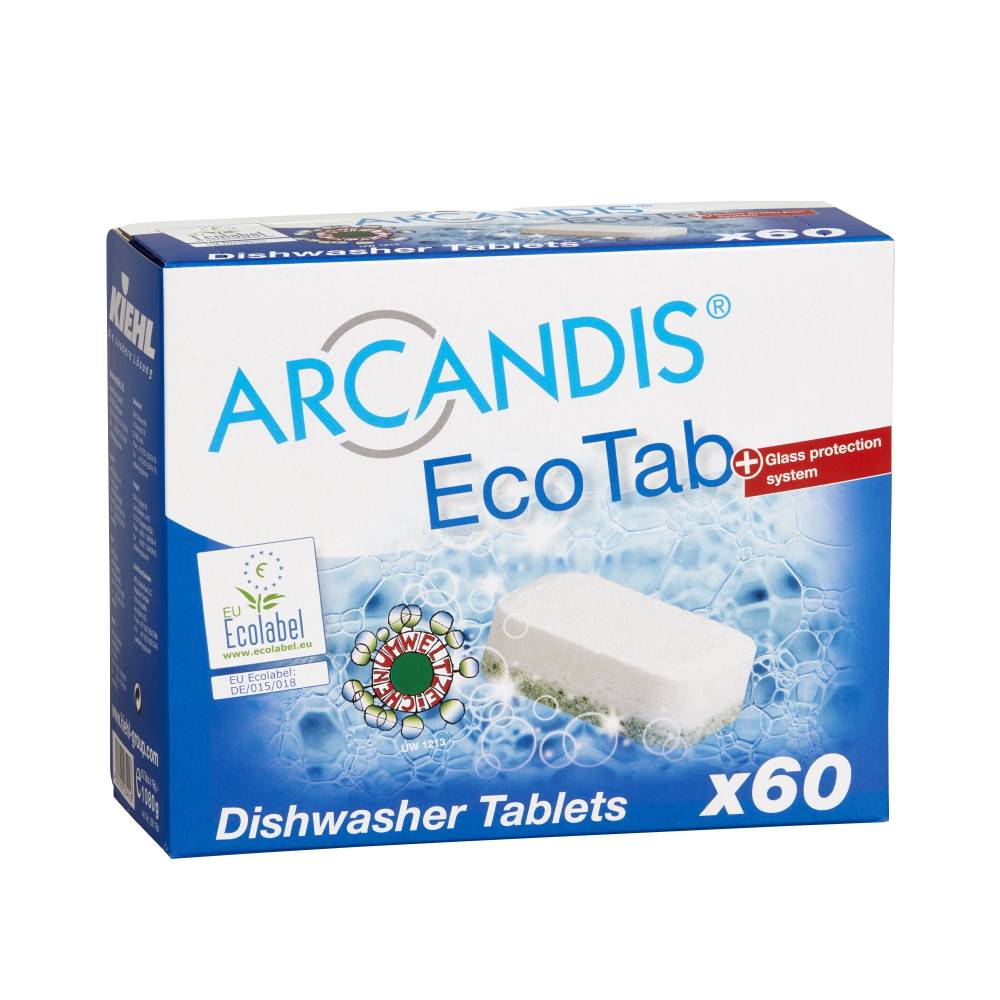 ARCANDIS-ECOTAB 60 pcs Dishwasher tabs, free of phosphates